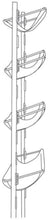 MS229  Over Door Shoe Rack Pouches - Designed in USA/Made in China