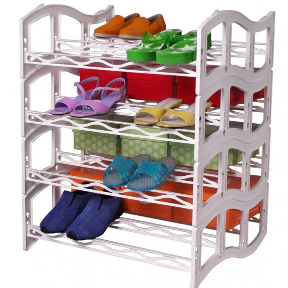 Solemate™ Stacking Shoe Rack 24 pr - Maxspace
